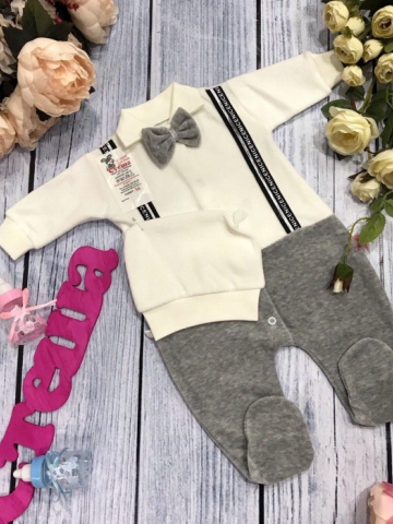 Купить оптом 109. Комбинезон с шапкой,100% хлопок интерлок в Будённовске