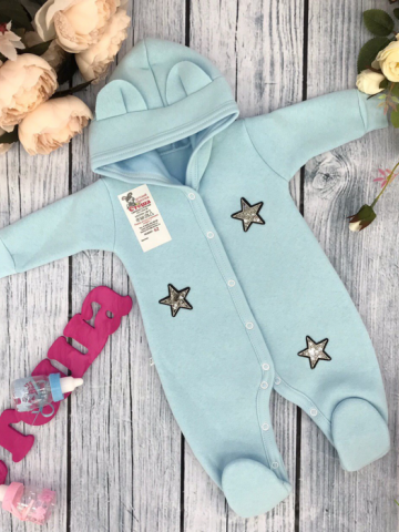 Купить оптом 218. Комбинезон ясельный, хлопок 65%, 35% ПЭ, футер с начёсом 62.68,74 в Будённовске